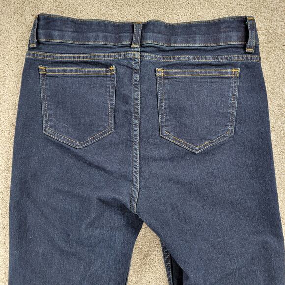 Rafaella Womens Weekend Jean 6 Blue Dark Wash Mid Rise Straight Leg Stretch - Picture 10 of 13